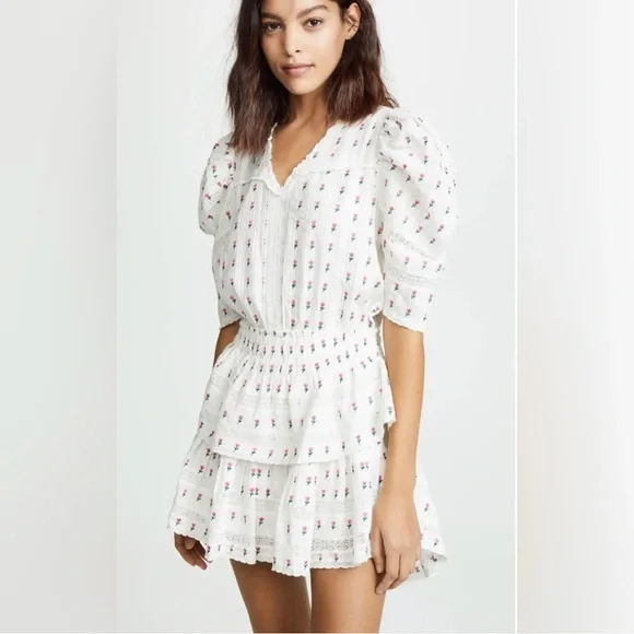 LoveShackFancy Dresses Loveshackfancy Marissa Embroidered Pink